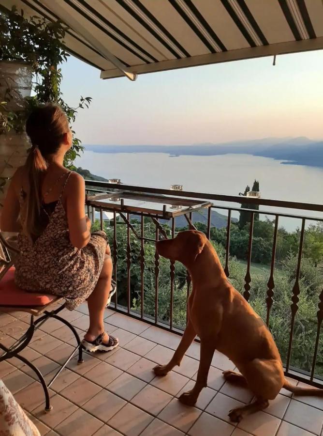 B&B Da Paolo Con Vista Lago Di Garda San Zeno di Montagna Exterior foto